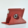 360 Degrees Rotating Stand Leather Case for iPad 2 with smart cover wake/sleep capability