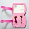 Aviation gift 3D/2D effect soft PVC luggage tag