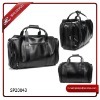 Black leather waterproof duffel bag (SP20043)
