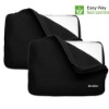Black neoprene waterproof laptop bag
