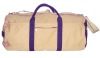Canvas Travel Duffel Bag with Carrying Handles & Adjustable Shoulder Strap