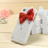 Colorful Diamond butterfly pearl hard case for iphone protection shell