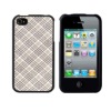 Fabric Wrapped Rubberized Case for Apple iPhone 4