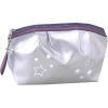 Fashionable silver colored with star prints  Cosmetic Pouch