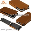 Flip leather case for iphone 4,slim leather case for iphone 4