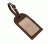 GIVE genuine Leather Luggage Tag (for promotional gifts) Name Tag bag tag