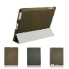 Genuine Leather Case + Smart Cover Holde For Ipad2 With Dormancy Function