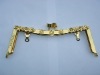 Gold plated metal purse frame