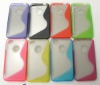 Hot see S type line TPU soft case for iphone 4G,4S