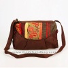 Hot sell Coconut Shell Accessory ethnic messenger bag(brown)