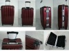 LF8001 3 pieces PC/ABS  trolley luggage case side with aluminum frame