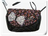 Latest design bow-tie PU messenger bags/PU sling bag