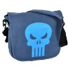 Leather messenger bag and Blue colour