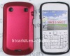 Metal Aluminum Skin with Silicone Case Cover for Blackberry Bold 9900 9930 Red
