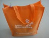 Orange non-woven Promotional Handle shopping bag