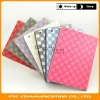 Pretty Grid Pattern, For iPad2 Leather Case with Folding, Folio Leather Pouch Holder Case for iPad 2, Mixed color, High Quality