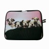 Puppy pattern pink and black Beautiful small computer bags