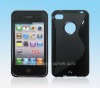 S shape TPU case for iphone 4s
