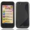 Soft Gel Skin S-Line Wave Shape TPU Case Cover for LG Optimus Sol Victor E730