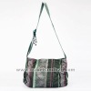 Stylish CLSR & Silk Chemical fibre Messenger bag(Green)