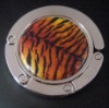 Tiger stripes  print metal foldable magnetic purse hook / metal gift ZM-HB020.