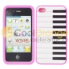 Vintage Style Piano Silicone Case for iPhone 4 4s