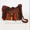 Well-designed Coconut ethnic messenger bag(brown)