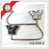 custom metal butterfly handbag hook