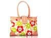 floral pu fashion handbag for lady