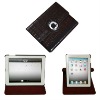 for ipad 2 rotatable leather case