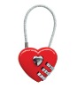 heart-shaped combination lock with ropes