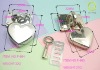 qifeng heart decoration metal Bag fittings F-665