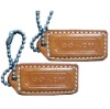real leather  luggage tag