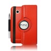 rotatory leather case for  HTC flyer