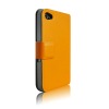 slim flip leather case for iphone 4/4s