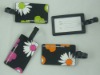 soft pvc flower luggage tag