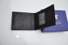 the fashion trendy top grade leather wallet&gift set