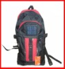 0.72W/1W solar power bag with 1000/1600mAh battery and 7 mobile adaptors
