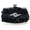 025 Handbag NEW Ruffle Embellished Evening Small bag/black bag