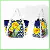 1&2 2012 Hot selling fashionable multi color high capacity cotton canvas cheap ladies' handbag