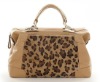 1&2 2012 New Design And Hot Selling Fashionable Genuine Ox Leather And Horse Fur Ladies' Handbag