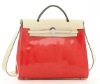 1&2 2012 New Design And Hot Selling Fashionable Genuine Ox Leather Ladies' Handbag