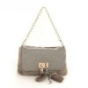 1&2 2012 New Design And Hot Selling Fashionable Rabbit Fur Ladies' Handbag