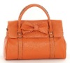 1&2 2012 new design and hot selling ladies fashion genuine leather brand bow handbags