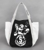 1&2 Unique Design Fashionable Multi Color Hand Painted Cotton Canvas Ladies' Handbag