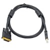 1.5M HDMI Male to 24+1 Pins DVI Male Golden Plated Cable - Black
