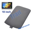 10 Inch Leather Pouch Case with Pull Tab for Tablet PC