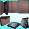 10 color PU leather case for ipad 2 with stand