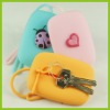 100% Pure Silicone Key Case with PVC Charm (DHJ-019)
