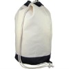 100% cotton canvas duffel bags with long drawstrings